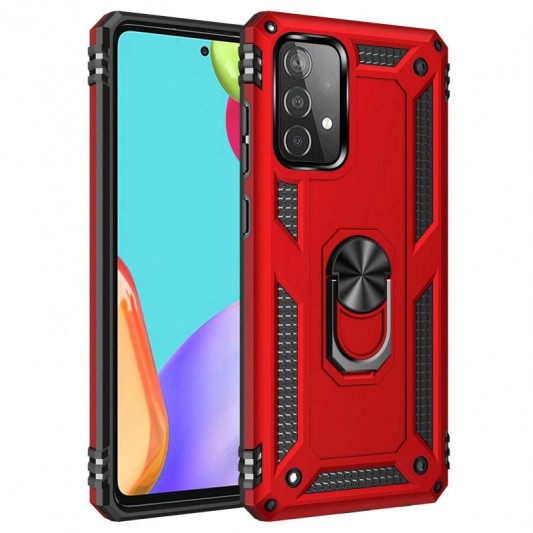 Ударопрочный чехол Serge Ring for Magnet для Samsung Galaxy A72 4G / A72 5G Красный - изображение 1