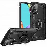 Ударопрочный чехол Serge Ring for Magnet для Samsung Galaxy A72 4G / A72 5G Черный