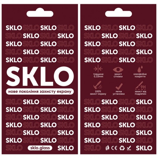 Защитное стекло SKLO 3D для Apple iPhone 11 Pro / X / XS (5.8") Черный - изображение 3