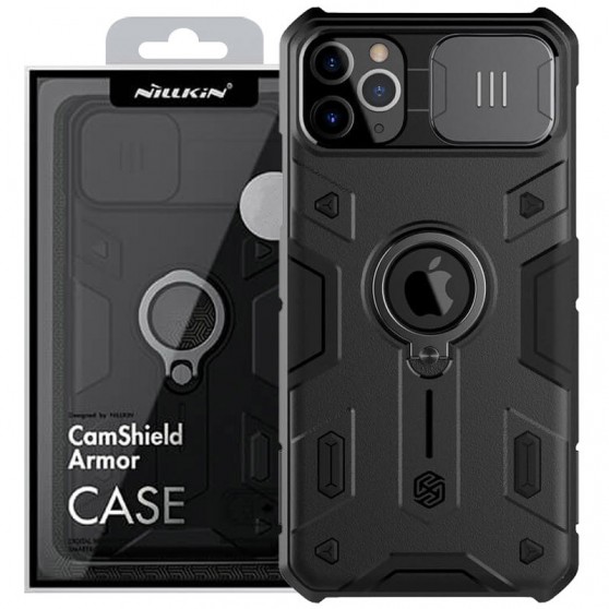 TPU+PC чохол Nillkin CamShield Armor (шторка на камеру) для Apple iPhone 11 Pro (5.8") Чорний