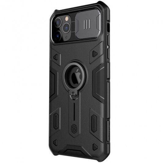TPU+PC чехол Nillkin CamShield Armor (шторка на камеру) для Apple iPhone 11 Pro (5.8") Черный - изображение 1