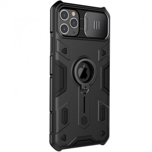 TPU+PC чехол Nillkin CamShield Armor (шторка на камеру) для Apple iPhone 11 Pro (5.8") Черный - изображение 2