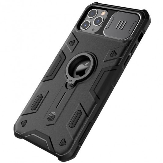 TPU+PC чехол Nillkin CamShield Armor (шторка на камеру) для Apple iPhone 11 Pro (5.8") Черный - изображение 3