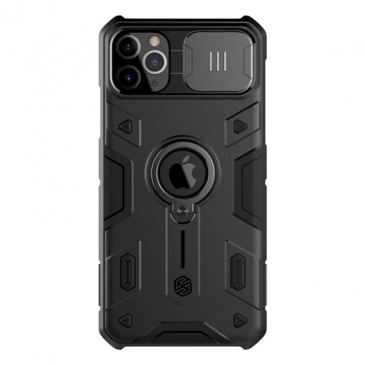 TPU+PC чехол Nillkin CamShield Armor (шторка на камеру) для Apple iPhone 11 Pro (5.8") Черный - изображение 4