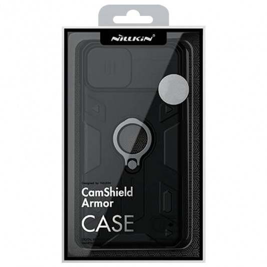 TPU+PC чехол Nillkin CamShield Armor (шторка на камеру) для Apple iPhone 11 Pro (5.8") Черный - изображение 5