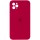 Чохол Silicone Case Square Full Camera Protective (AA) для Apple iPhone 11 Pro Max (6.5") Червоний / Rose Red