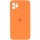 Чохол Silicone Case Square Full Camera Protective (AA) для Apple iPhone 11 Pro Max (6.5") Помаранчевий / Papaya