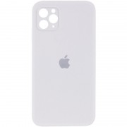 Чохол Silicone Case Square Full Camera Protective (AA) для Apple iPhone 11 Pro Max (6.5") Білий / White