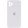 Чохол Silicone Case Square Full Camera Protective (AA) для Apple iPhone 11 Pro Max (6.5") Білий / White