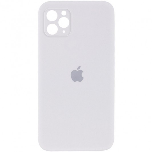 Чохол Silicone Case Square Full Camera Protective (AA) для Apple iPhone 11 Pro Max (6.5") Білий / White