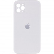Чохол Silicone Case Square Full Camera Protective (AA) для Apple iPhone 11 Pro Max (6.5") Білий / White