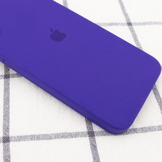 Чохол Silicone Case Square Full Camera Protective (AA) для Apple iPhone 11 Pro Max (6.5") Фіолетовий / Ultra Violet - зображення 1 