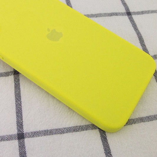 Чохол Silicone Case Square Full Camera Protective (AA) для Apple iPhone 11 Pro Max (6.5") Жовтий / Bright Yellow - зображення 1 