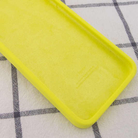 Чохол Silicone Case Square Full Camera Protective (AA) для Apple iPhone 11 Pro Max (6.5") Жовтий / Bright Yellow - зображення 3 