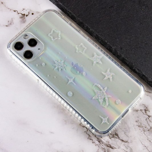 TPU+Glass чохол Aurora Space для Apple iPhone 11 Pro Max (6.5") Зірки - зображення 1 