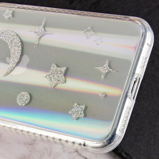 TPU+Glass чехол Aurora Space для Apple iPhone 11 Pro Max (6.5") Месяц - изображение 2