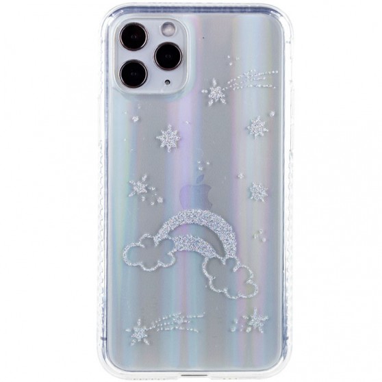 TPU+Glass чехол Aurora Space для Apple iPhone 11 Pro Max (6.5") Радуга