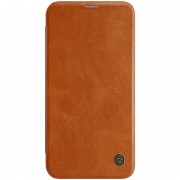 Шкіряний чохол-книжка Nillkin Qin Series для Apple iPhone 12 Pro Max (6.7") Коричневий