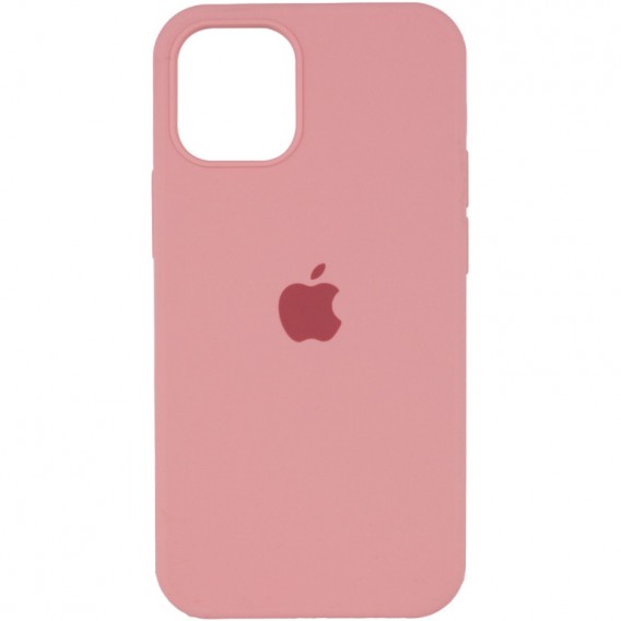 Чохол Silicone Case Full Protective (AA) Для Apple iPhone 12 Pro / 12 (6.1"") (рожевий / Pink)