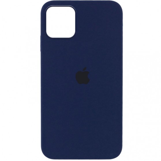 Чохол Silicone Case Full Protective (AA) для Apple iPhone 12 Pro / 12 (6.1") Синій / Deep navy
