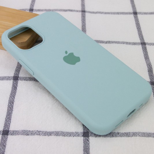 Чохол Silicone Case Full Protective (AA) для Apple iPhone 12 Pro Max (6.7") Бірюзовий / Turquoise - зображення 1 