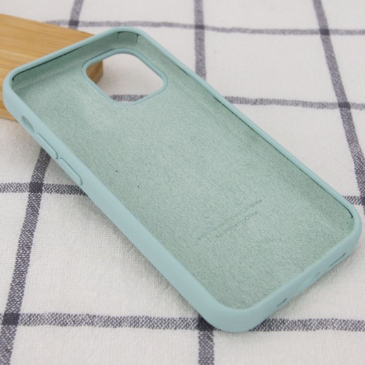 Чохол Silicone Case Full Protective (AA) для Apple iPhone 12 Pro Max (6.7") Бірюзовий / Turquoise - зображення 2 
