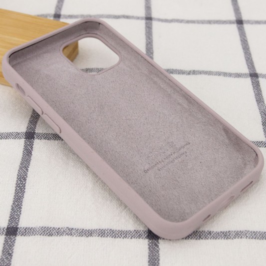 Чохол Silicone Case Full Protective (AA) для Apple iPhone 12 Pro Max (6.7") Сірий / Lavender - зображення 2 