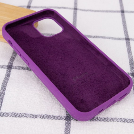 Чохол Silicone Case Full Protective (AA) Для Apple iPhone 12 Pro Max (6.7"") (Фіолетовий / Grape)
