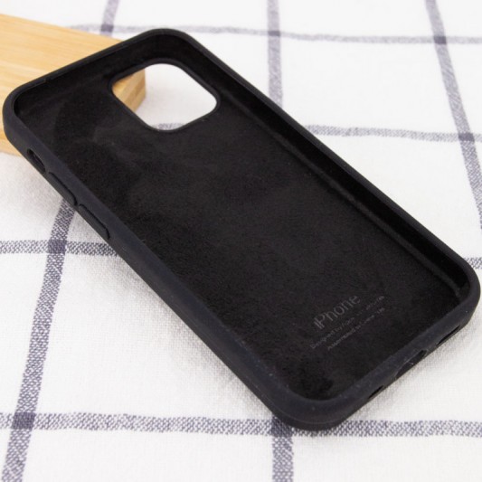 Чохол Silicone Case Full Protective (AA) для Apple iPhone 12 Pro Max (6.7") Чорний / Black - зображення 2 
