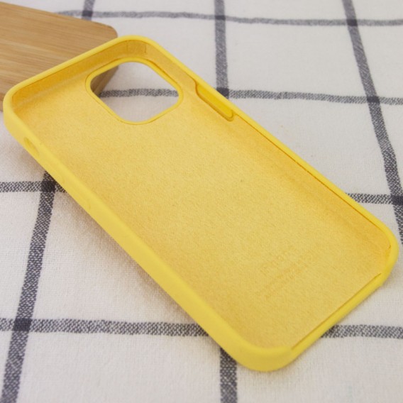 Чохол Silicone Case (AA) Для Apple iPhone 12 Pro Max (6.7"") (Жовтий / Pollen)