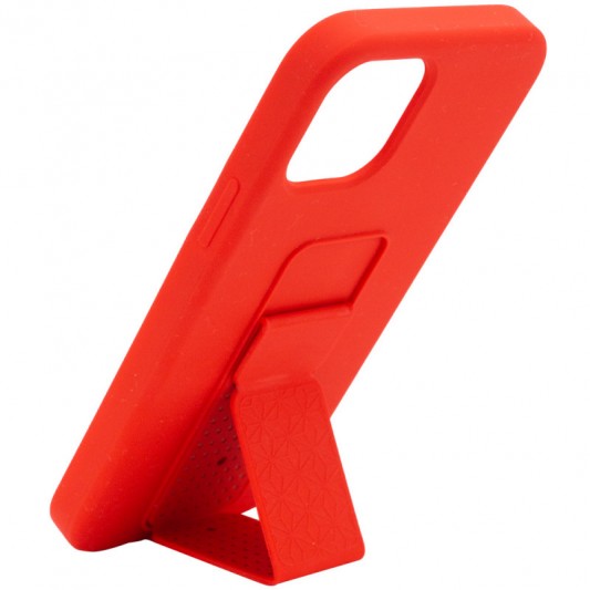 Чехол Silicone Case Hand Holder для Apple iPhone 12 Pro Max (6.7") Красный / Red - изображение 1