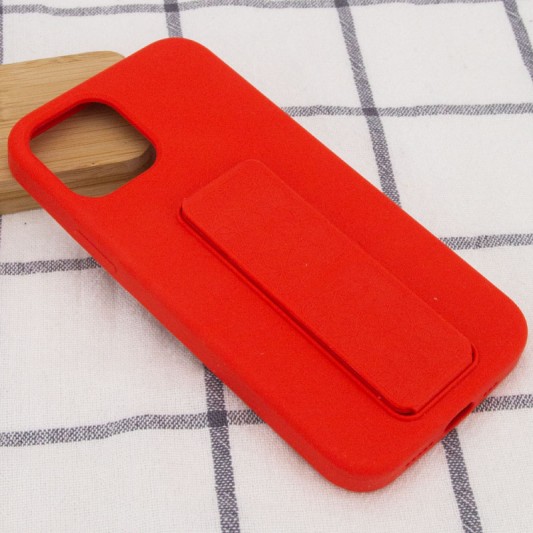 Чехол Silicone Case Hand Holder для Apple iPhone 12 Pro Max (6.7") Красный / Red - изображение 7