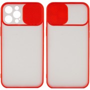 Чехол Camshield mate TPU со шторкой для камеры для Apple iPhone 12 Pro Max (6.7") Красный