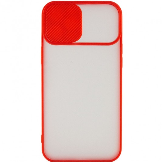 Чохол Camshield mate TPU зі шторкою для камери для Apple iPhone 12 Pro Max (6.7") Червоний - зображення 1 