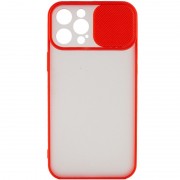 Чохол Camshield mate TPU зі шторкою для камери для Apple iPhone 12 Pro Max (6.7"") (Червоний)