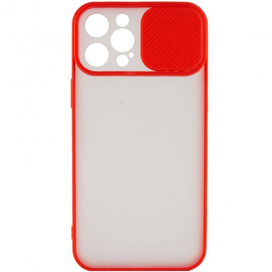 Чохол Camshield mate TPU зі шторкою для камери для Apple iPhone 12 Pro Max (6.7") Червоний - зображення 3 