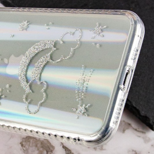 TPU+Glass чехол Aurora Space для Apple iPhone 12 Pro / 12 (6.1") Радуга - изображение 1