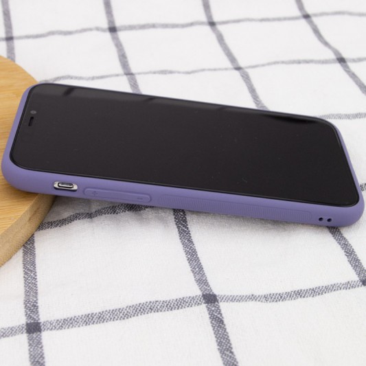 Кожаный чехол Xshield для Apple iPhone 12 Pro (6.1") Серый / Lavender Gray - изображение 3