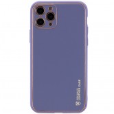 Шкіряний чохол Xshield для Apple iPhone 12 Pro (6.1") Сірий / Lavender Gray