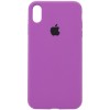 Чохол Silicone Case Full Protective (AA) Для Apple iPhone XS Max (Фіолетовий / Grape )