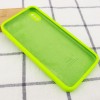 Чохол Silicone Case Square Full Camera Protective (AA) Для Apple iPhone XS Max (Салатовий / Neon green)