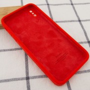 Чохол Silicone Case Square Full Camera Protective (AA) Для Apple iPhone XS Max (Червоний / Red)