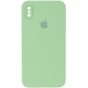 Чехол Silicone Case Square Full Camera Protective (AA) для Apple iPhone XS Max (6.5