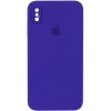 Чохол Silicone Case Square Full Camera Protective (AA) Для Apple iPhone XS Max ( Фіолетовий / Ultra Violet)