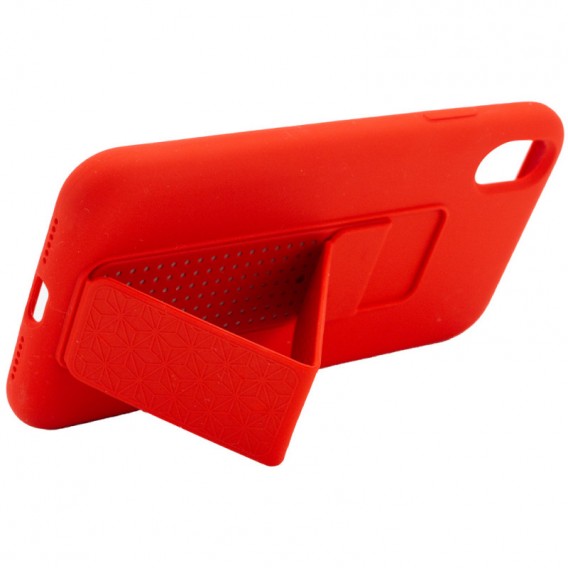 Чохол Silicone Case Hand Holder для Apple iPhone XS Max (Червоний / Red)