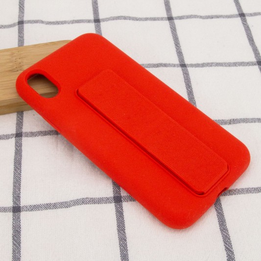 Чехол Silicone Case Hand Holder для Apple iPhone XS Max (6.5") Красный / Red - изображение 7