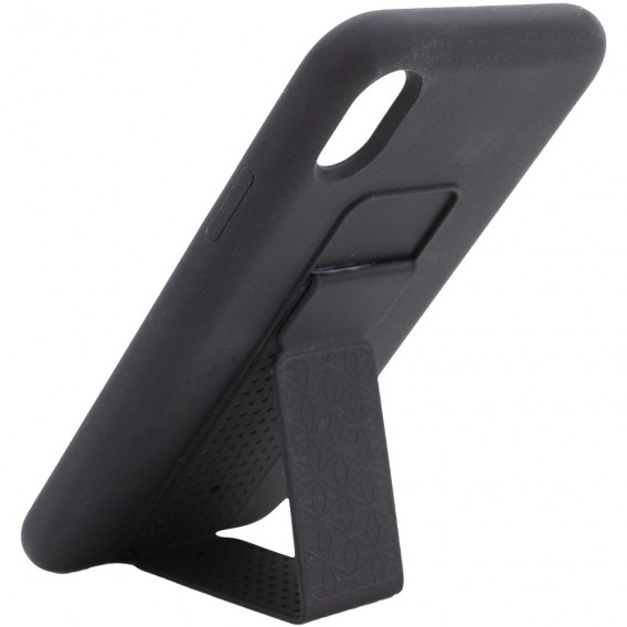 Чохол Silicone Case Hand Holder для Apple iPhone XS Max (Чорний / Black)