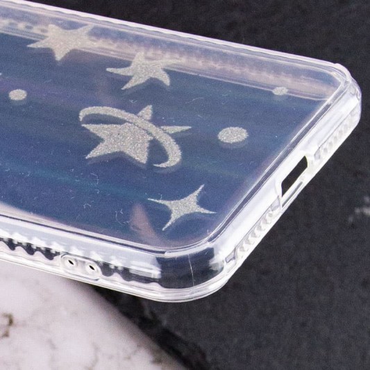 TPU+Glass чохол Aurora Space для Apple iPhone XS Max (6.5") Зірки - зображення 2 