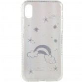TPU+Glass чехол Aurora Space для Apple iPhone XS Max (6.5 дюйма) Радуга TPU+Glass чехол Aurora Space для Apple iPhone XS Max (6.5 дюйма) Радуга