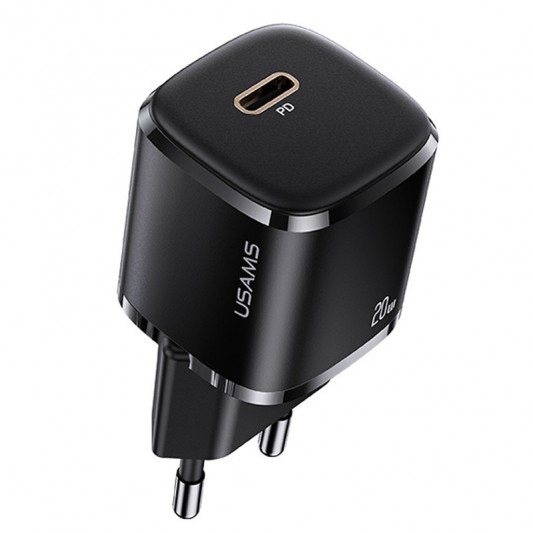 СЗУ Usams US-CC124 T36 20W Super Si (1USB-C) Черный